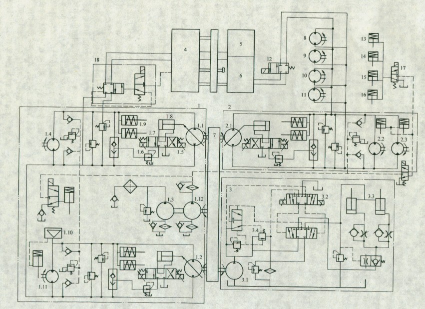 雙并回轉(zhuǎn)起貨機(jī)的液壓系統(tǒng)