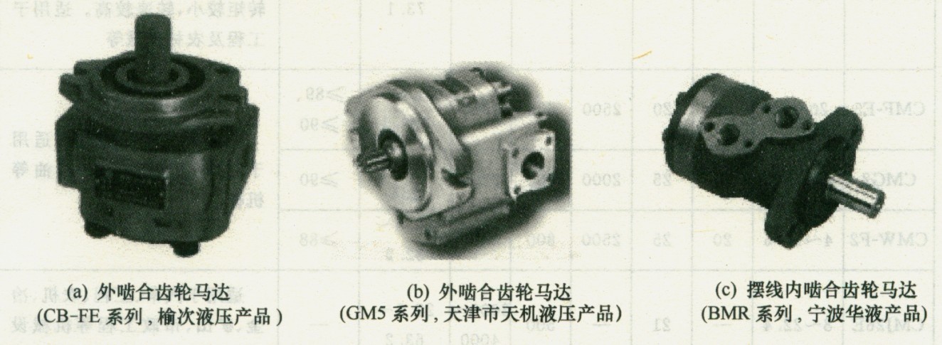 齒輪馬達實物外形