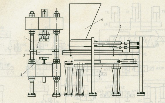 免燒粉煤灰制磚機(jī)的結(jié)構(gòu)組成示意圖